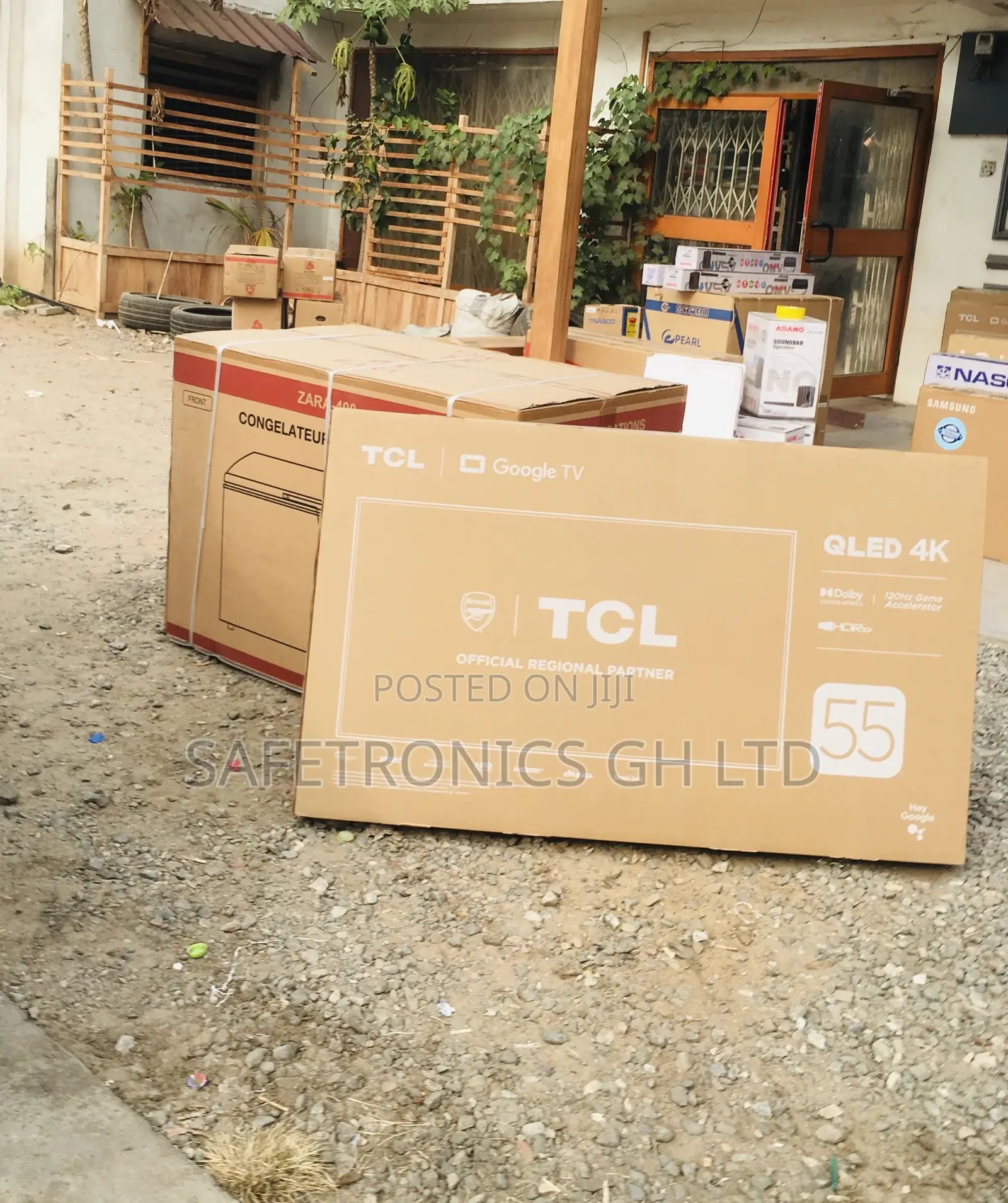 55 Inches Glossy Led Black Electric Smart TCL Tv