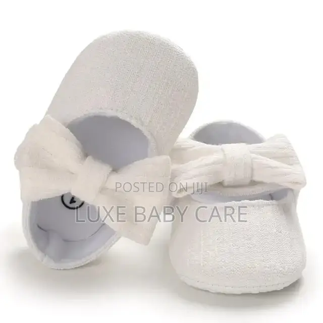 Infant Baby Girls Non Slip Walking Shoes With Hair Band