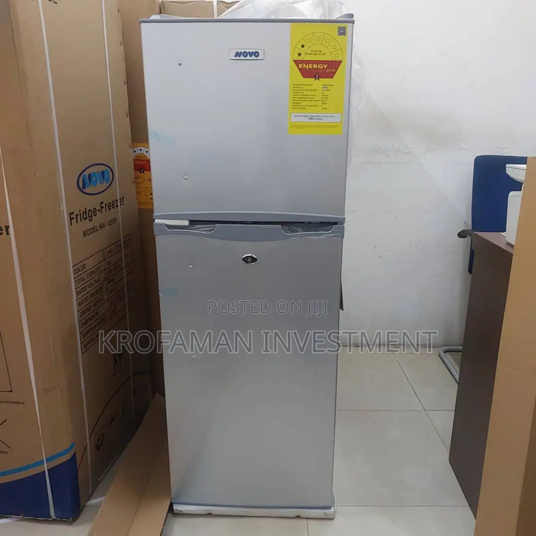 Novo Nv-135rf Double Door Top Freezer Fridge