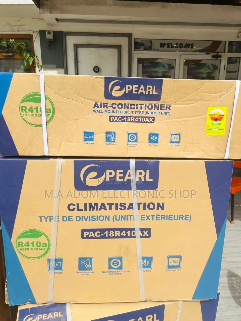 Classic Design Pearl 1.5hp Split Type Ac(White)R410 Gas.