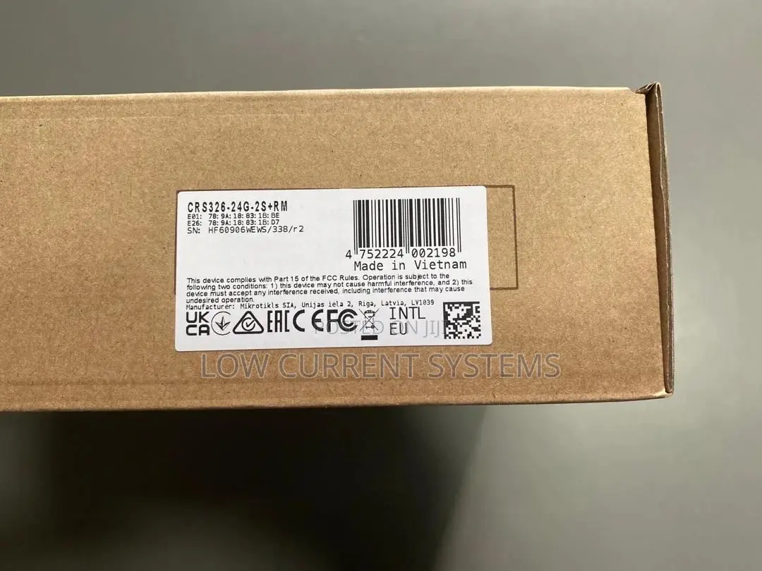 Mikrotik 24 Ports Switch Crs326-24g-2s+Rm