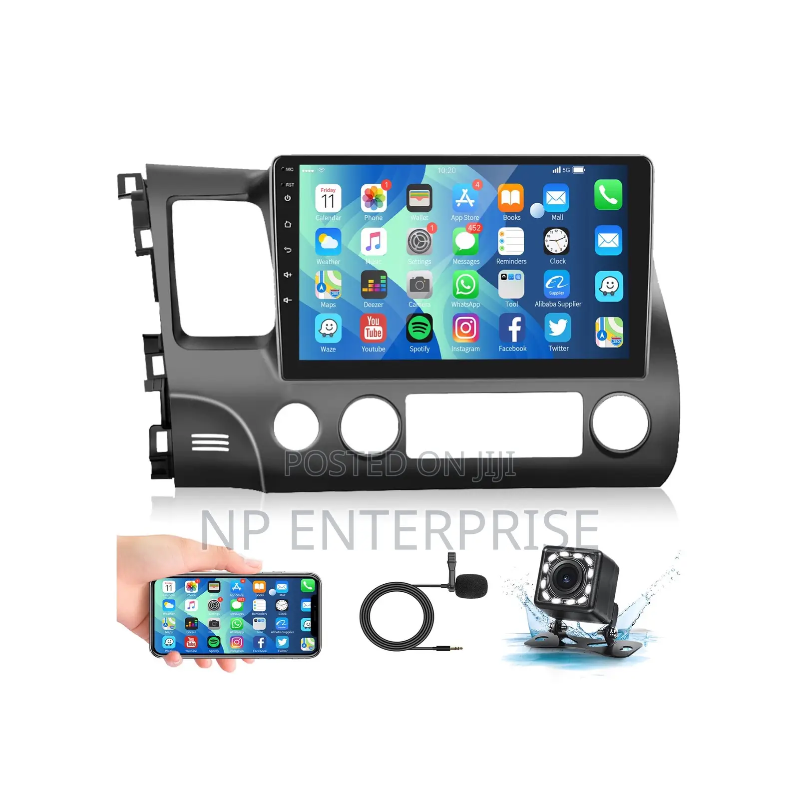 Honda Civic 2012 Android Tape With Cambus