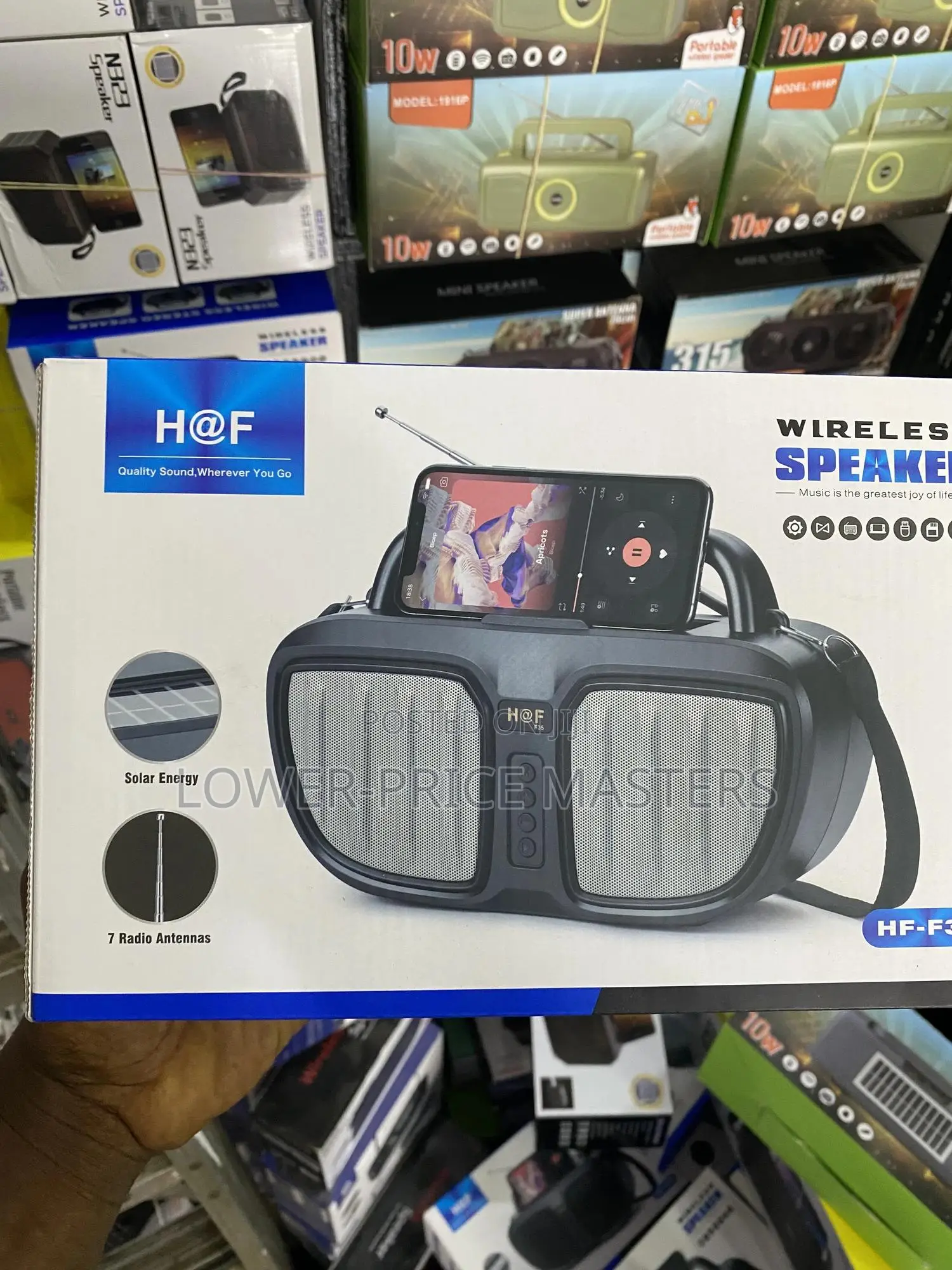 Wireless Bluetooth Speaker With Solar and 7 Radio Antenna