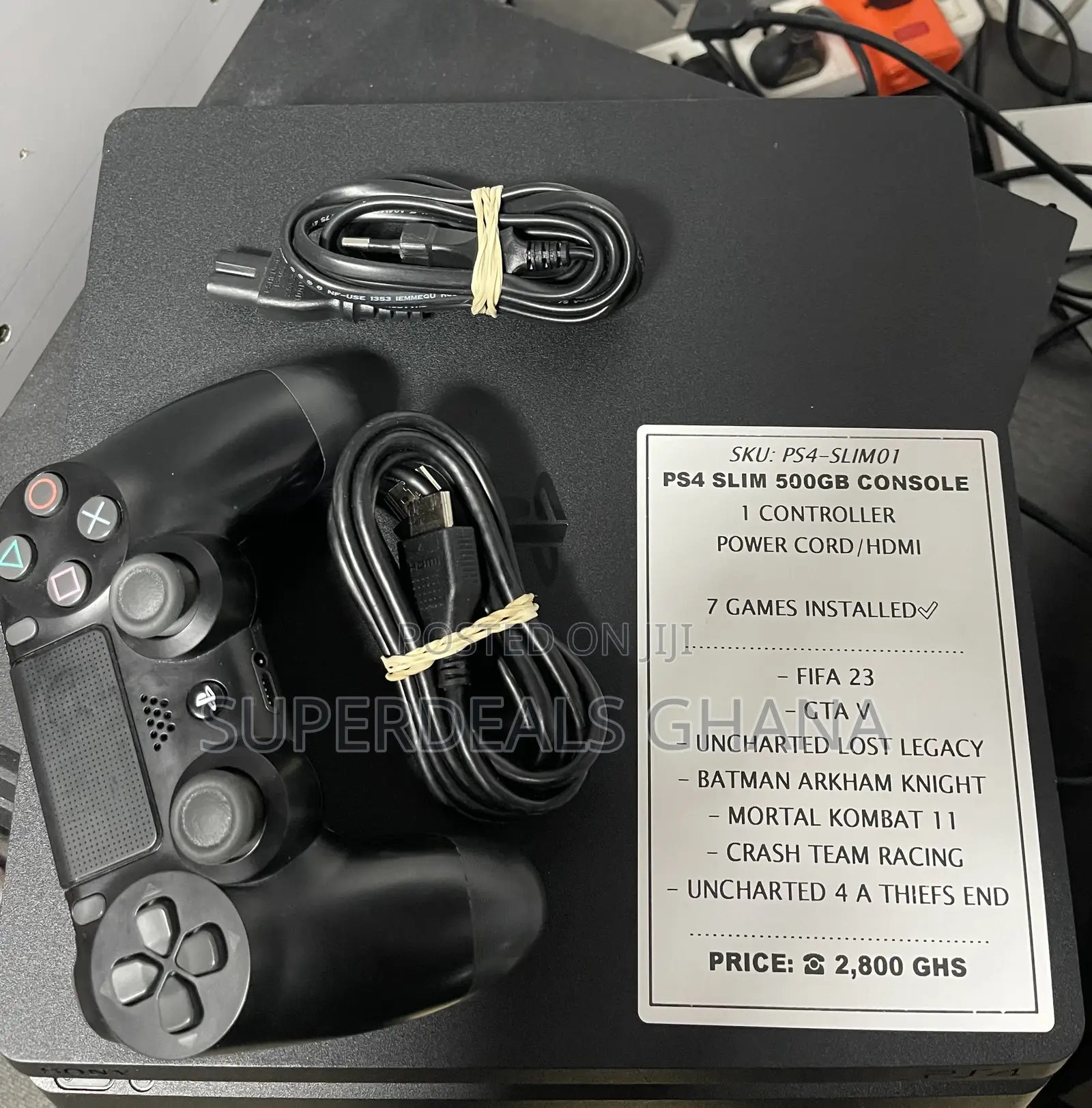 Uk Use Ps4 Slim + 5 Games