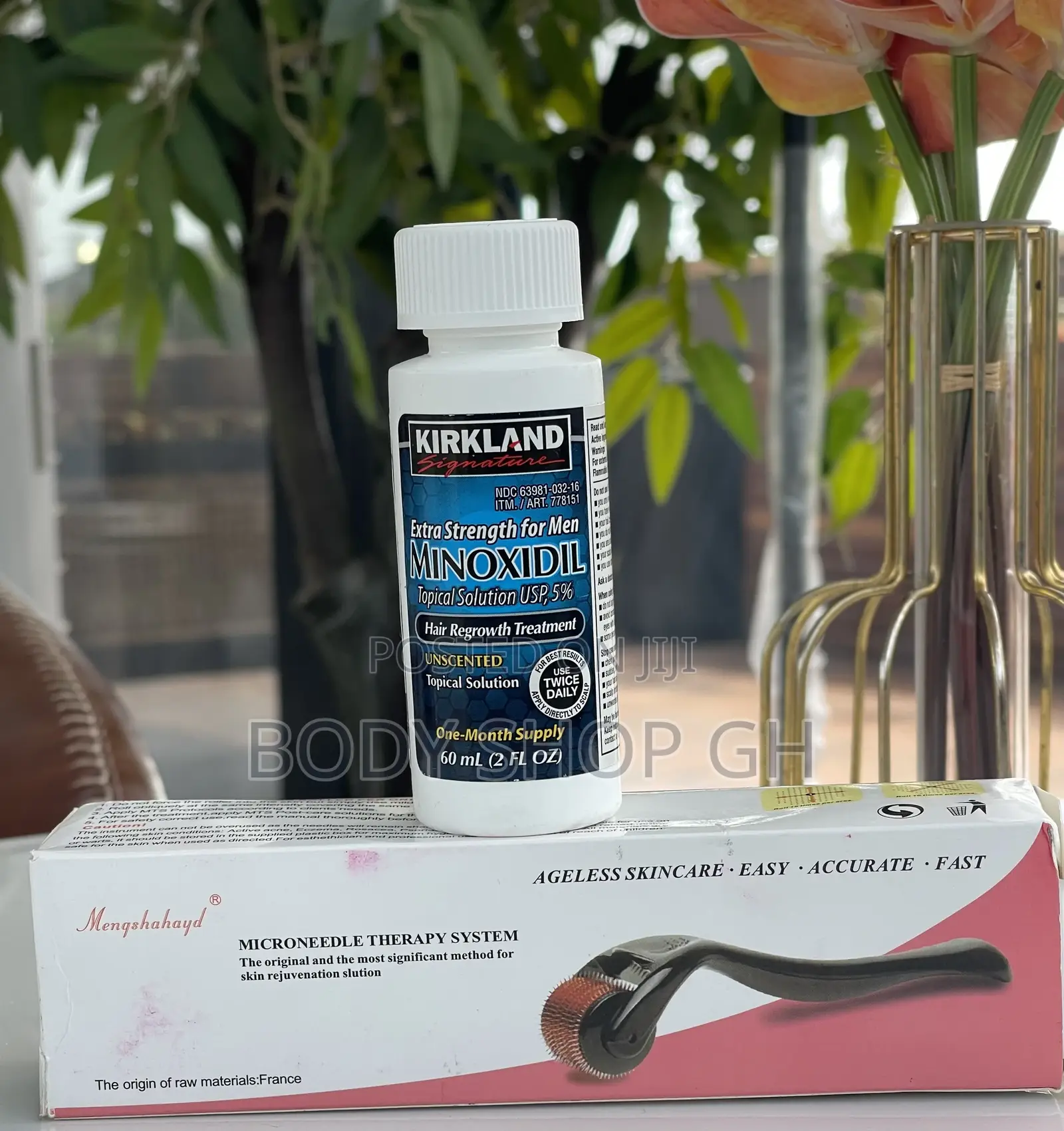 Hairline and Beard Growth KIT - Kirkland Minoxidil + Roller