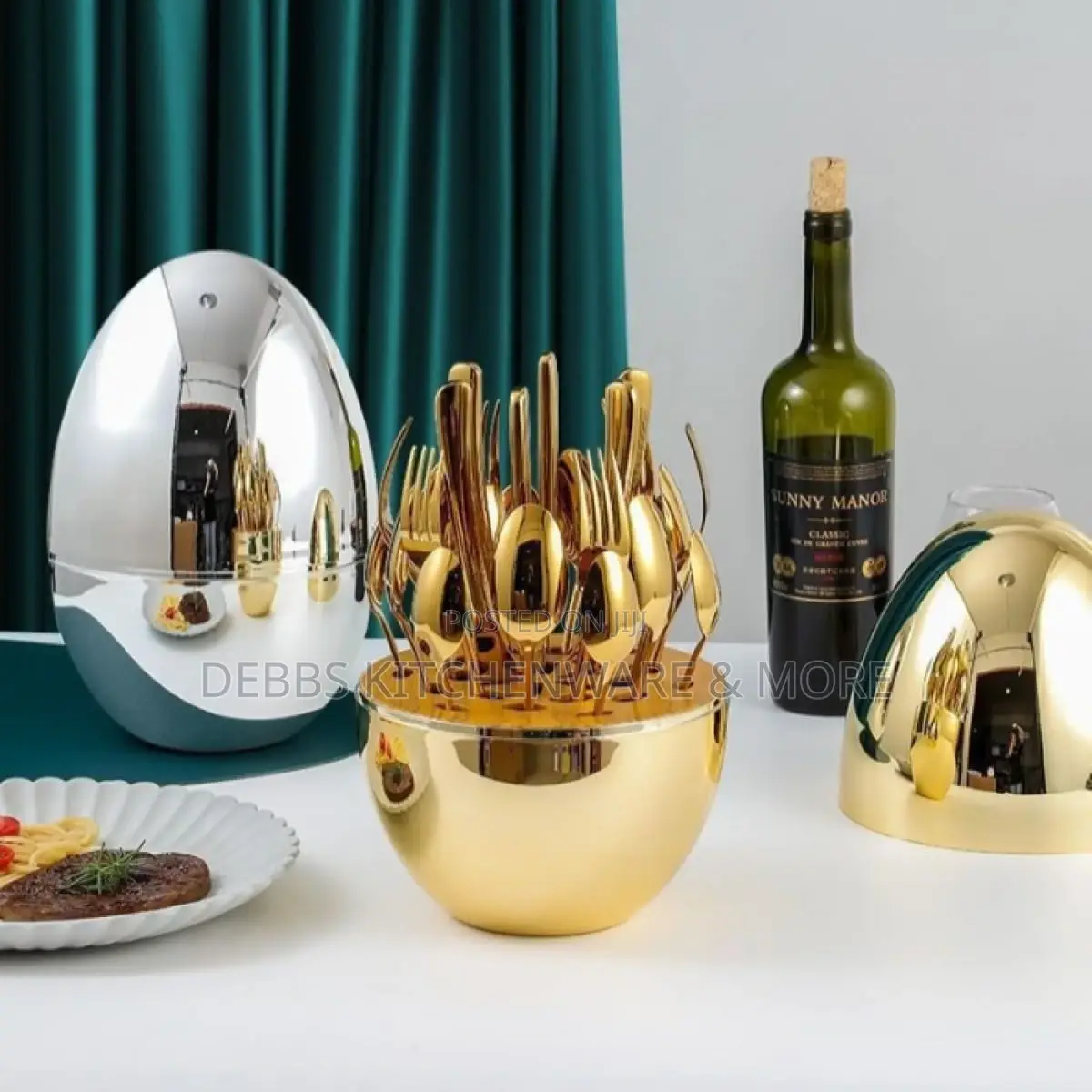 Egg Shape Luxury Cutlery Set