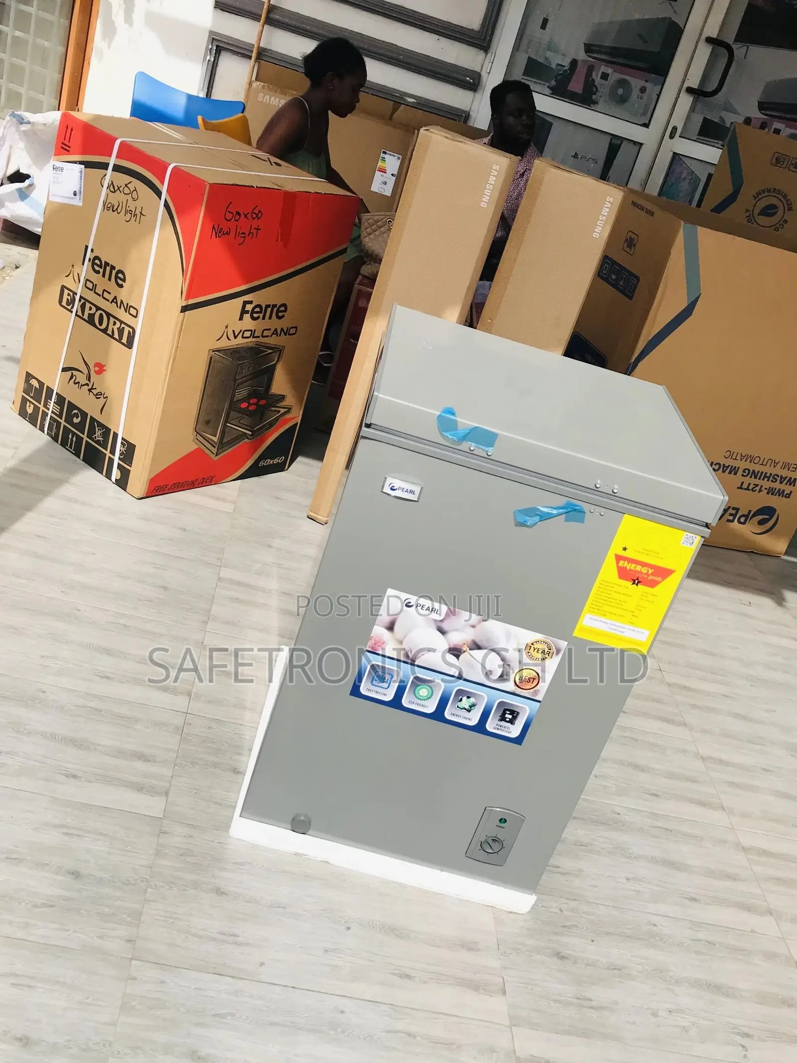PCF- 100 Liters Chestfreezer Pearl Singledoor