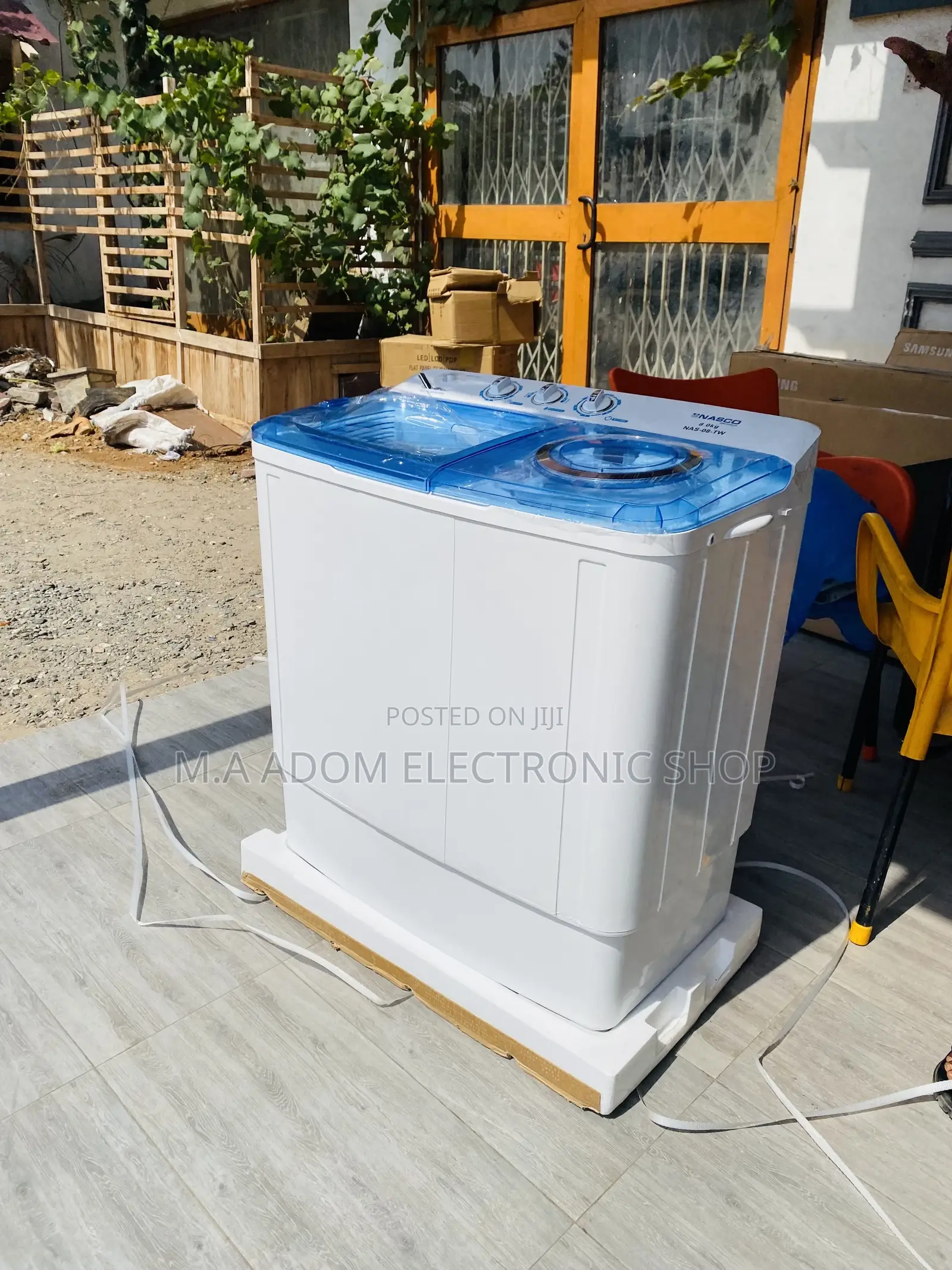 Affordable Nasco 8kg Top Load Washing Machine + Spin Dry.