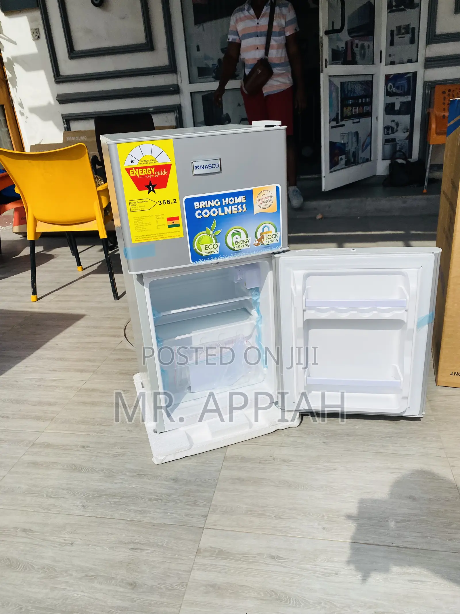 Table Top Nasco Electric Refrigerator(Gray) Nasf2-120.