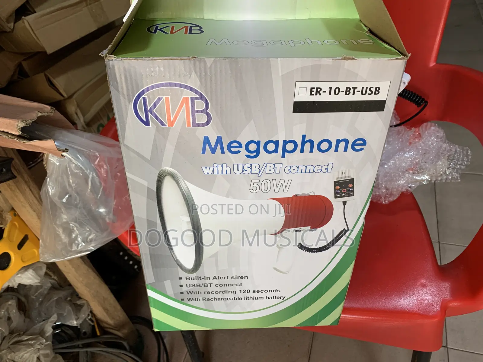 KNB Megaphone With USB and Bluetooth Connect
