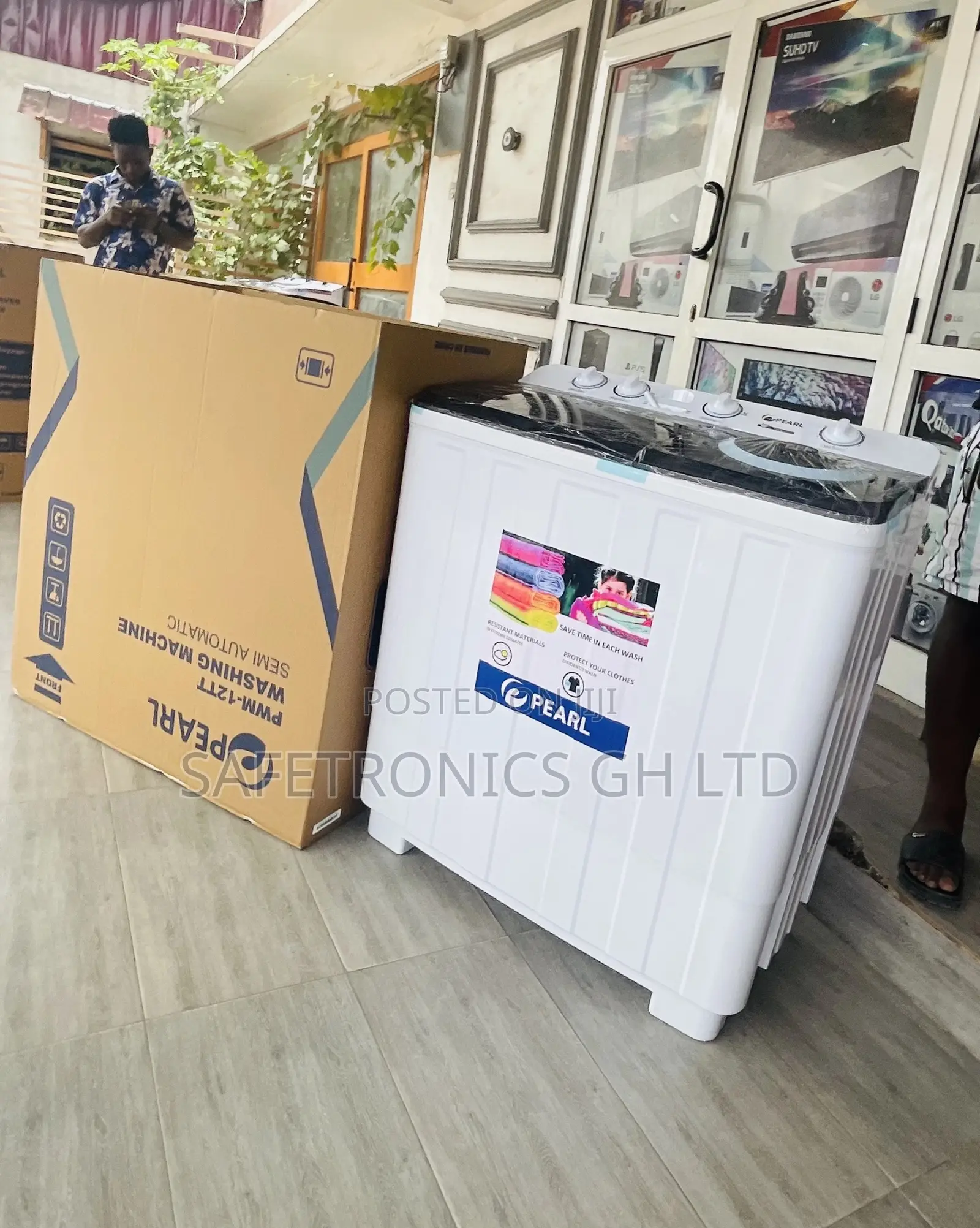 Pearl 12kg Topload Semiautomatic Electric Washingmachine