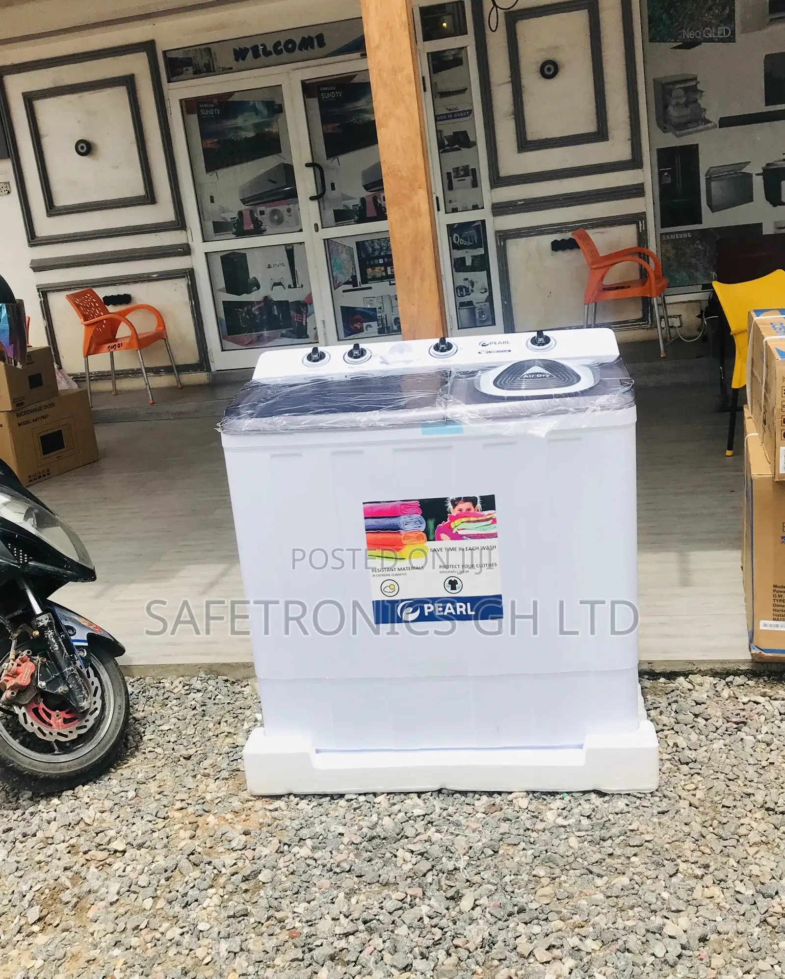 White Pearl Topload 15kg Semiautomatic Washingmachine
