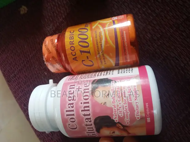 Collagen Glutathione Capsules and Acorbic Vitamin C for sale  GH 200   Kumasi Metropolitan  Tonaton.com