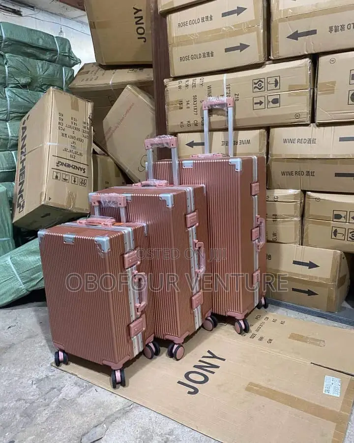 -Engel- Rose Gold Luxury Designer Luggage