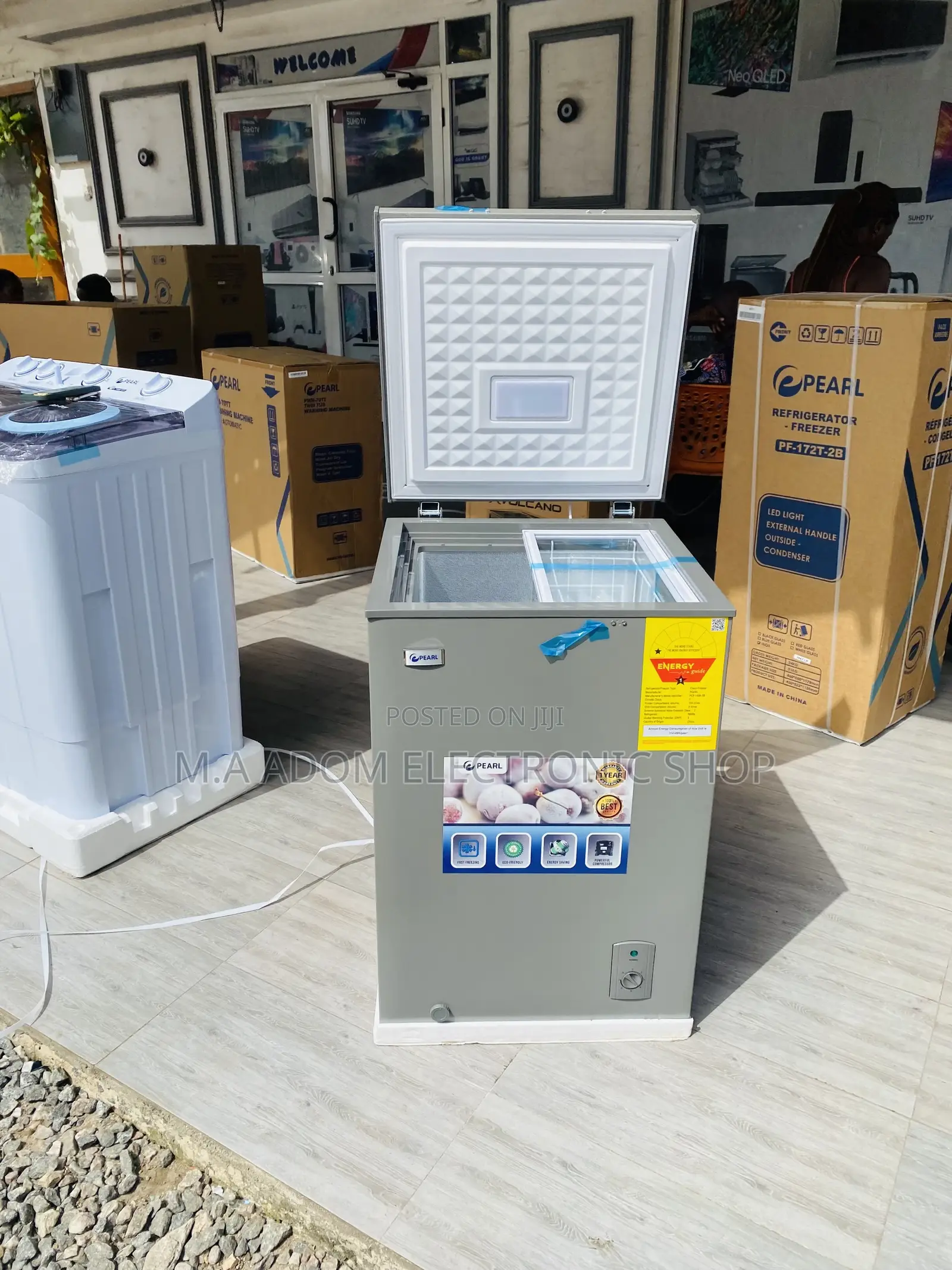 Durable Pearl PCF-127 Electric Chest Freezer(100L).