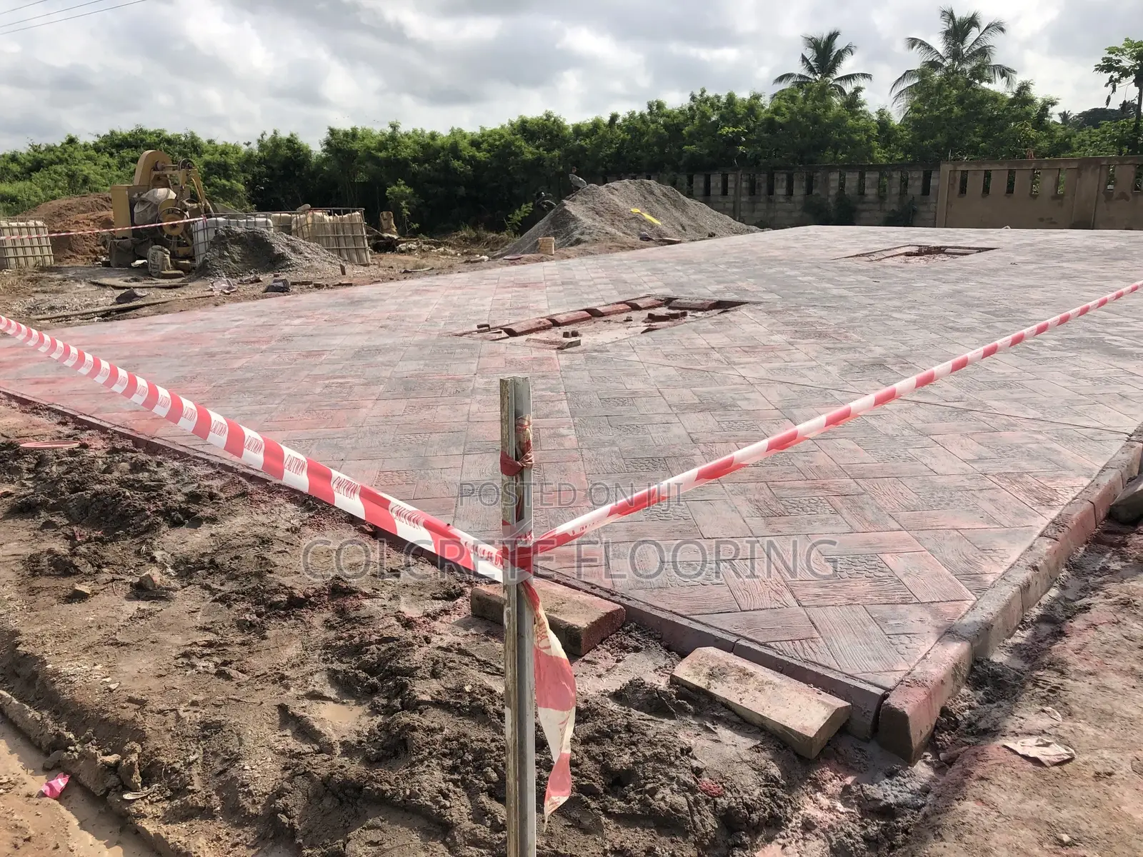 Pebble Wood Patterned Concrete