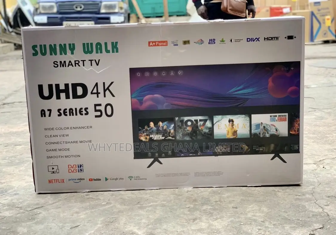 50” Sunnywalk Uhd Smart Android Voice-Control Led Tv 2025