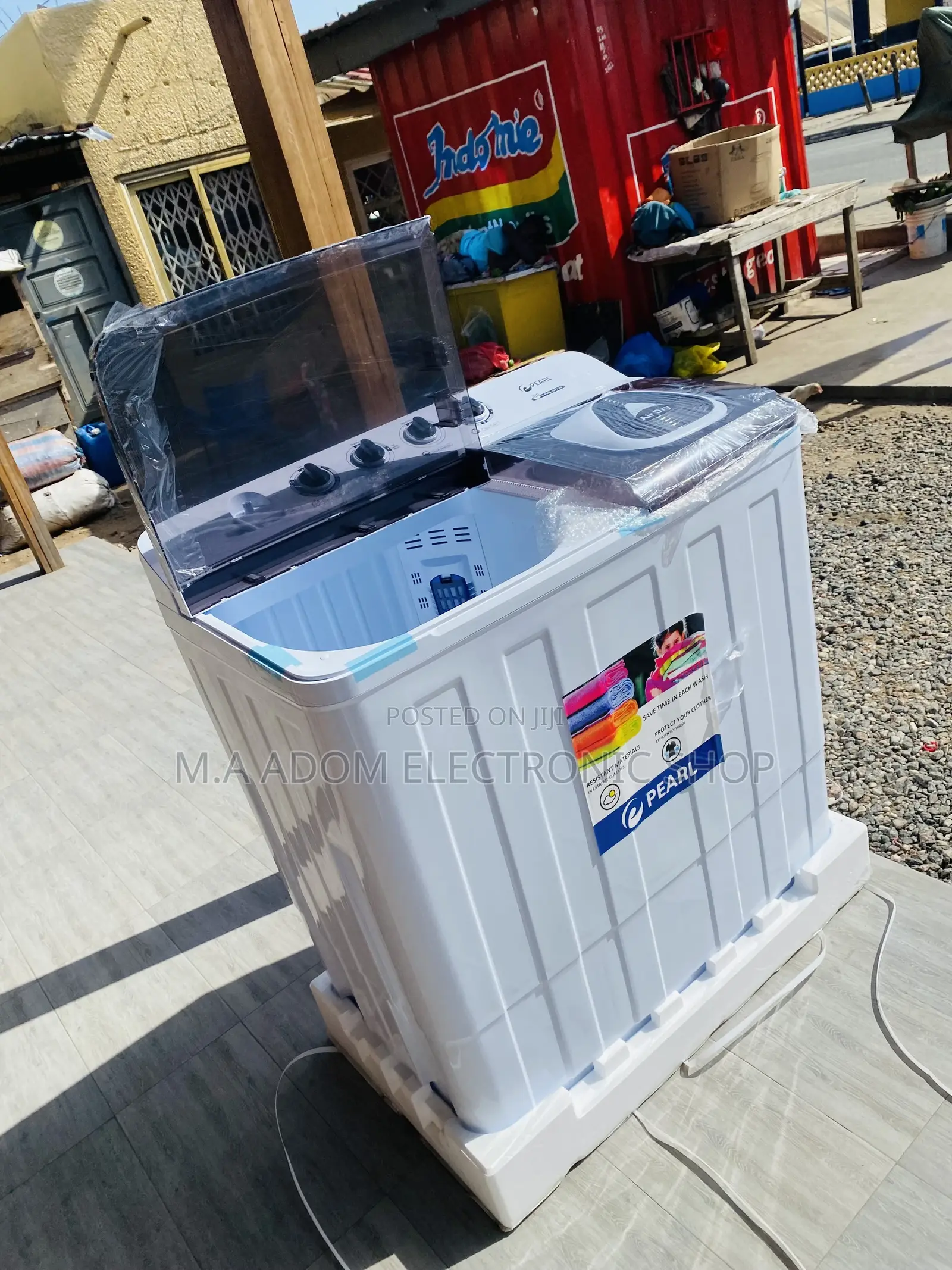 Pearl 18kg Semi-Automatic Top Load Washing Machine.