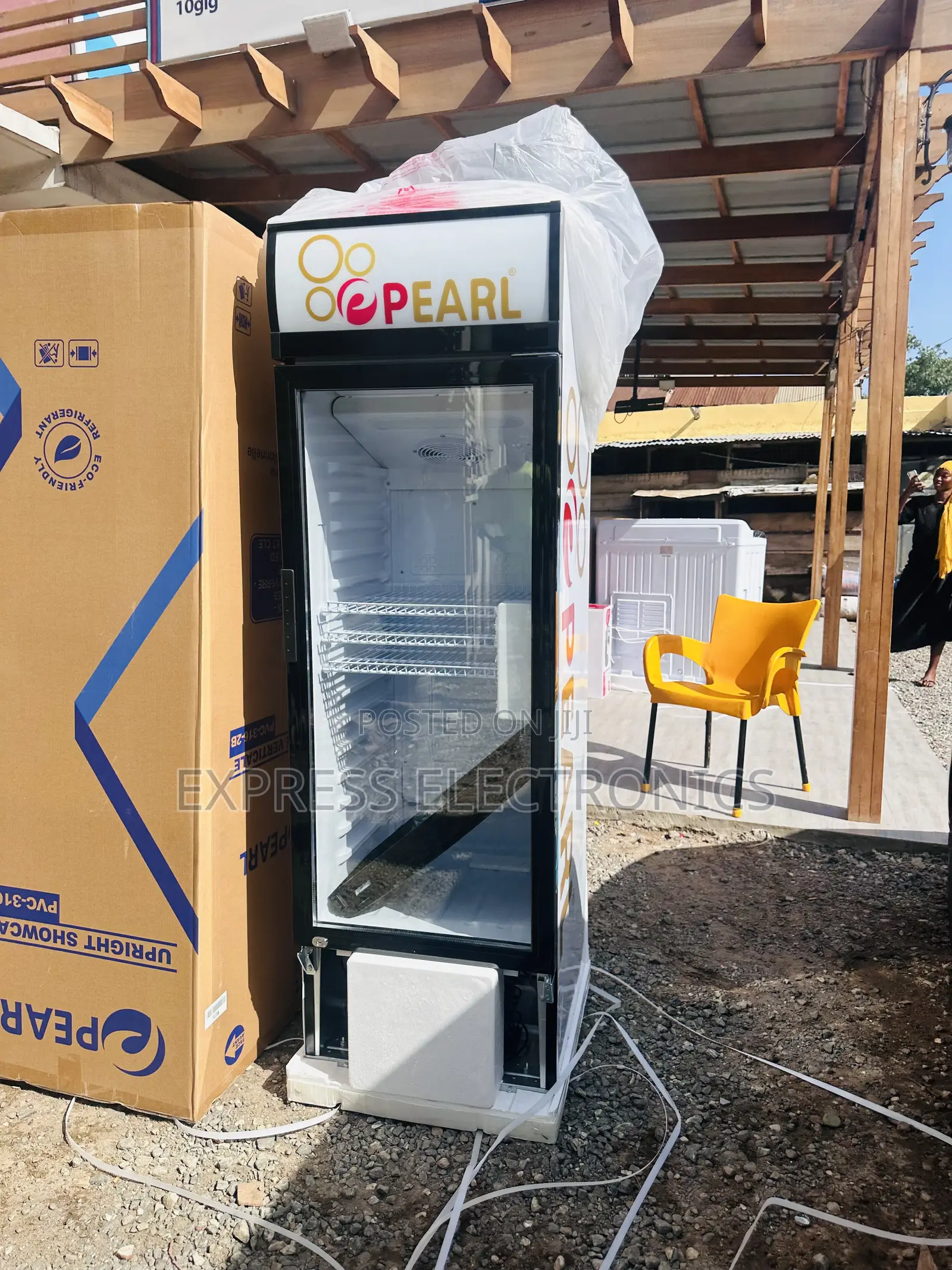 Neatly Sealed in Box Display Fridge Single Door PVC-316