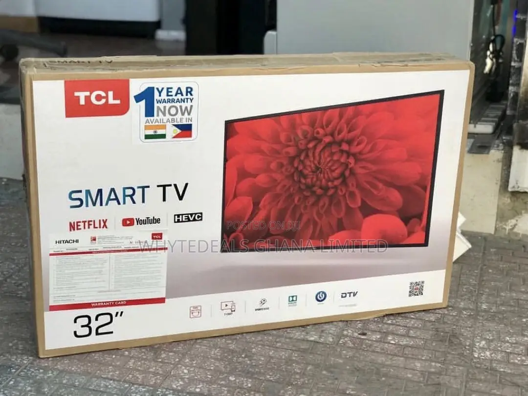 In-Built Satellite! Smart Android TCL 32” Alexa-Voice LED TV