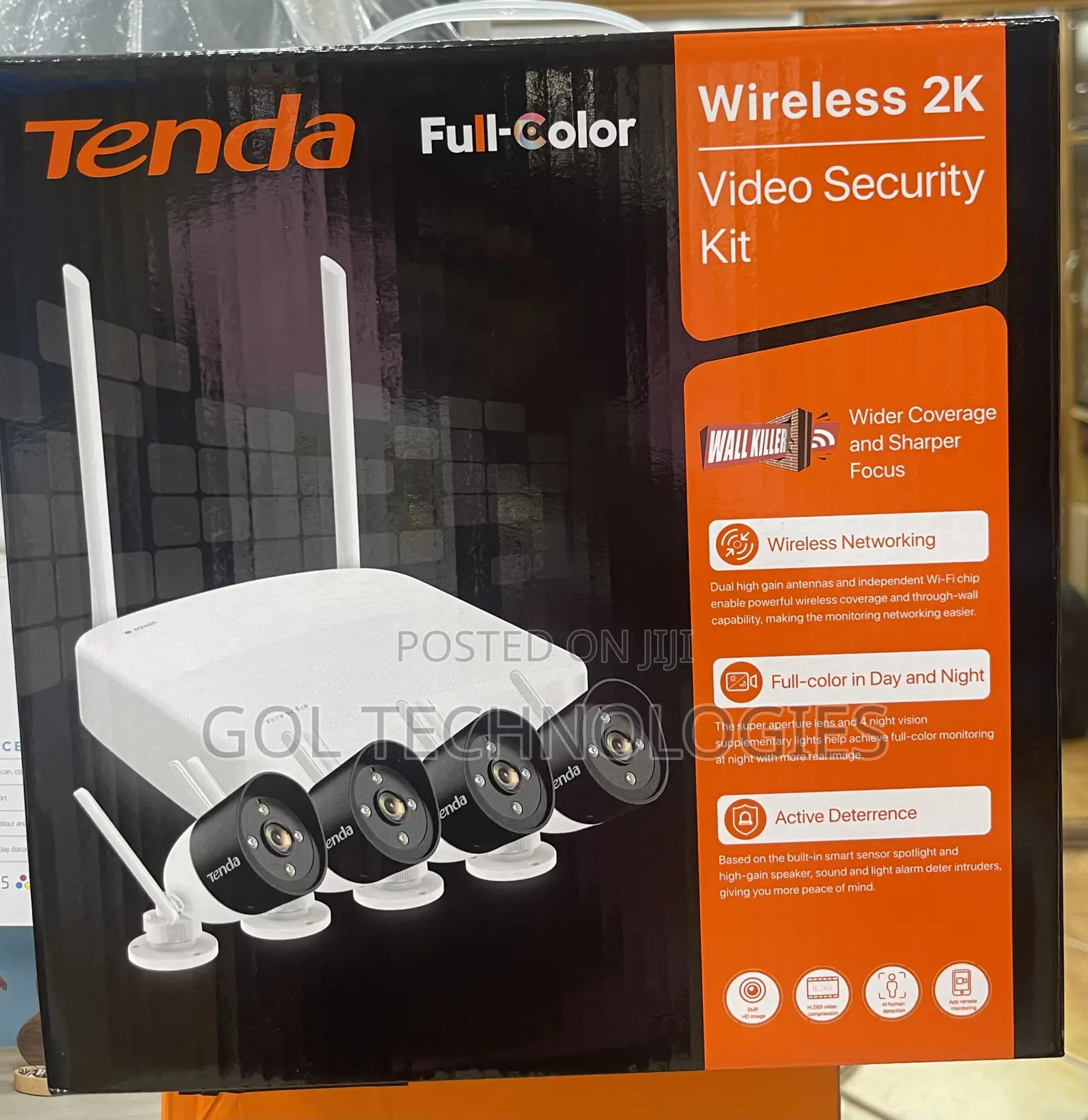 4ch Full Color or Colorvu Wireless Kit 3mp