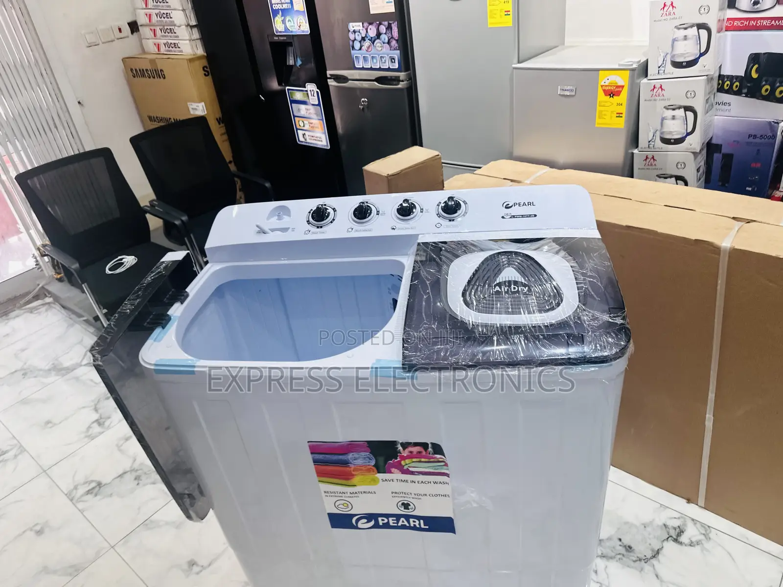 Powerful Filtration Washing Machine 18kg Pearl