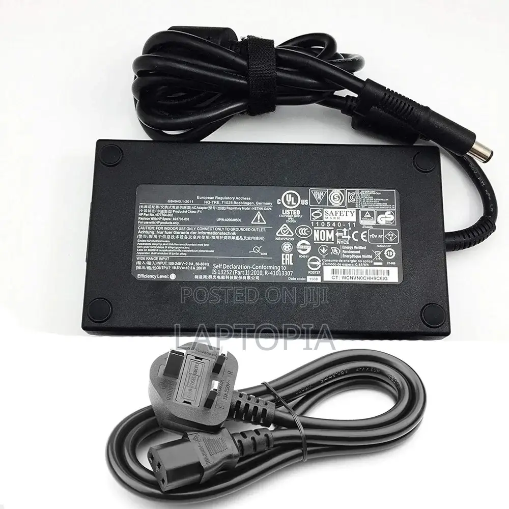 HP ZBOOK Blue Pin Charger 200W