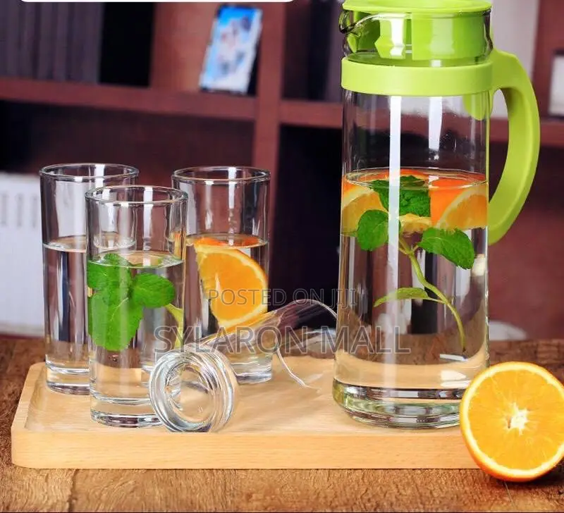 Glass Pitcher With 4 Glass Set