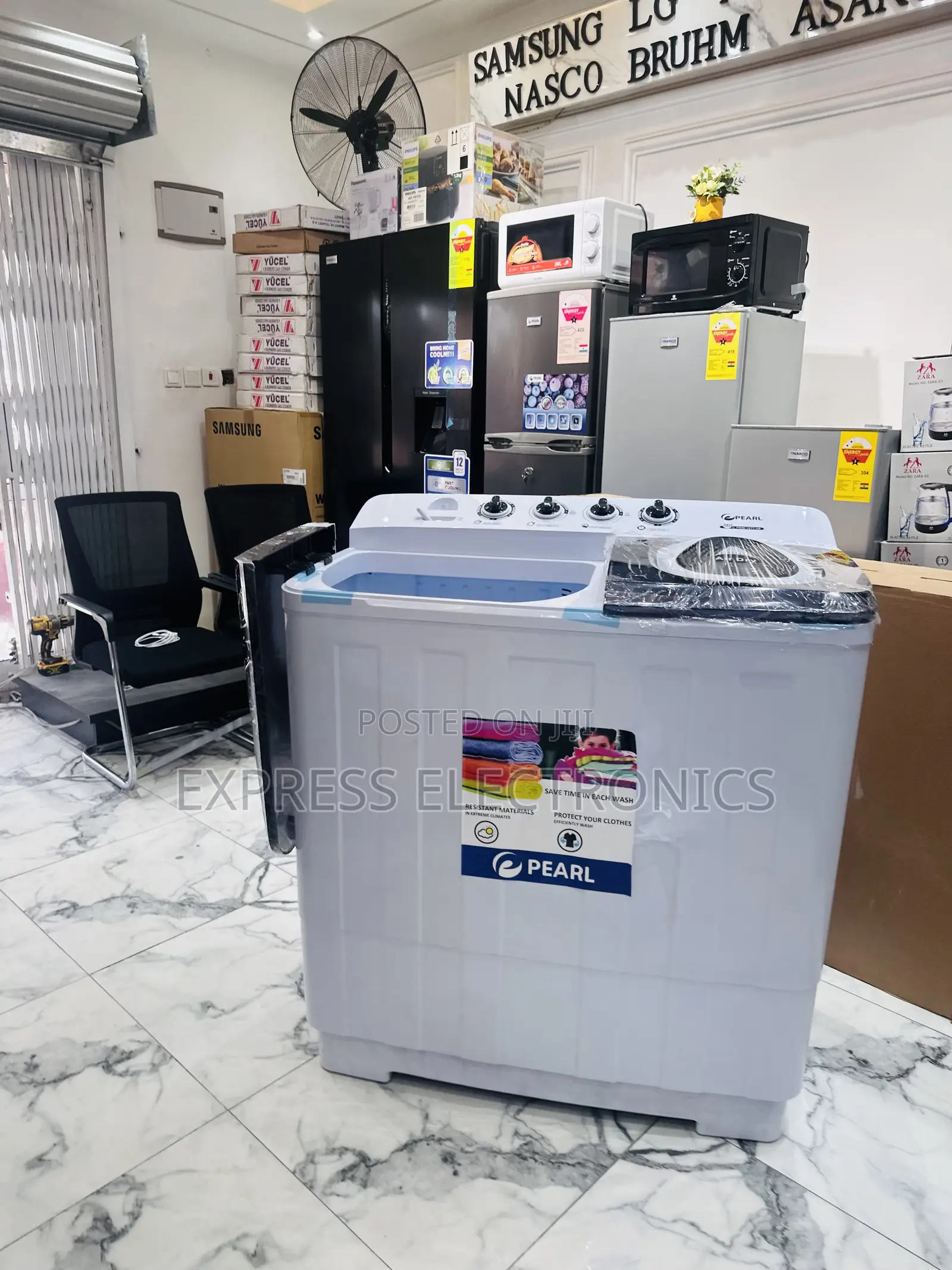 Very Affordable Washing Machine 18kg Pearl White  