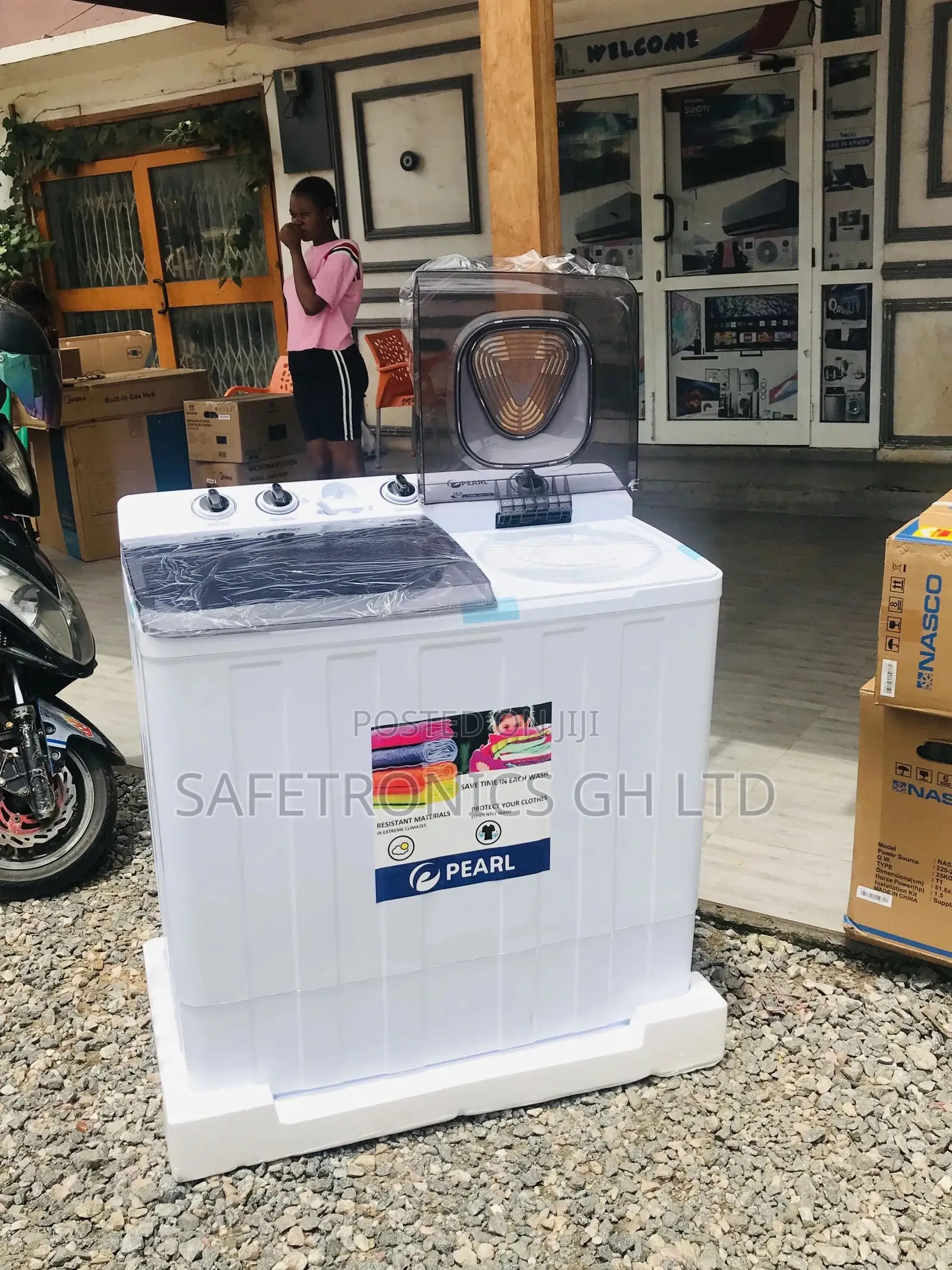 Boxed 15kg Topload Semiautomatic Pearl Washingmachine
