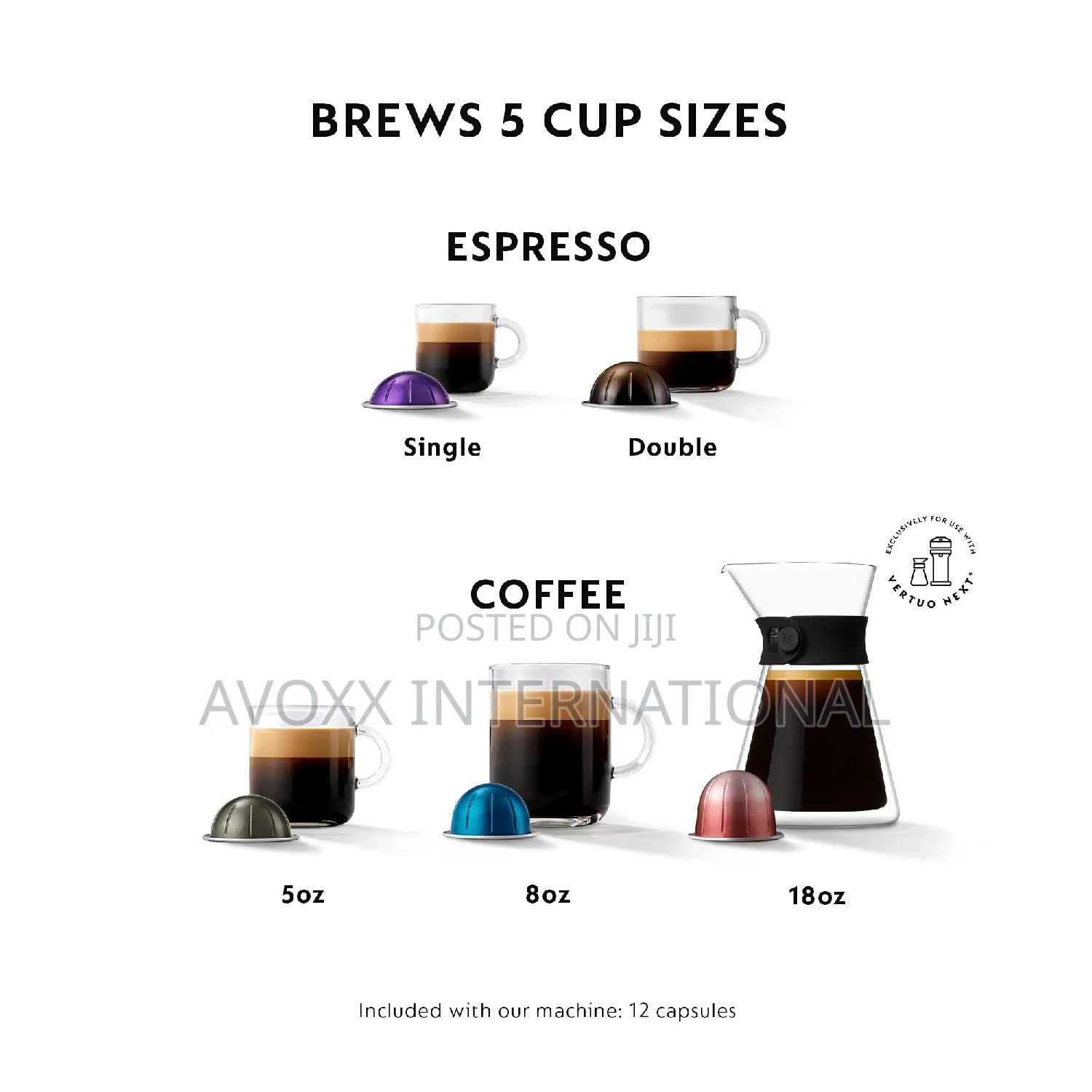Breville Nespresso Coffee and Espresso Machine,1.1 Literes
