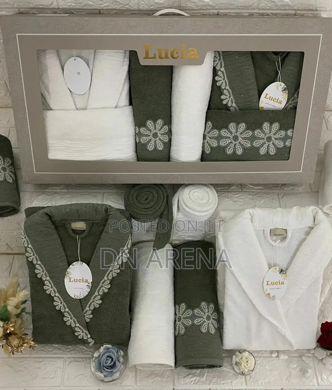 Couple Bathrobe Set2bathrobes 2large 2medium Bath Towels