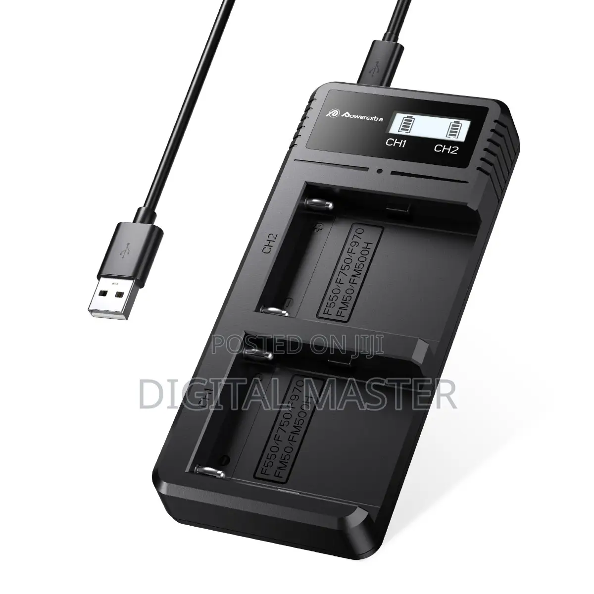 Powerextra Fast Dual USB Charger for NP-F Batteries