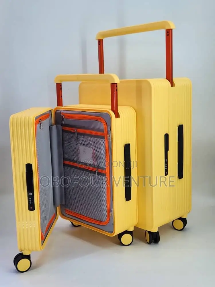 -Engel- GOLD Zipless Luxury Designer Luggage 2 In1 Set GOLD