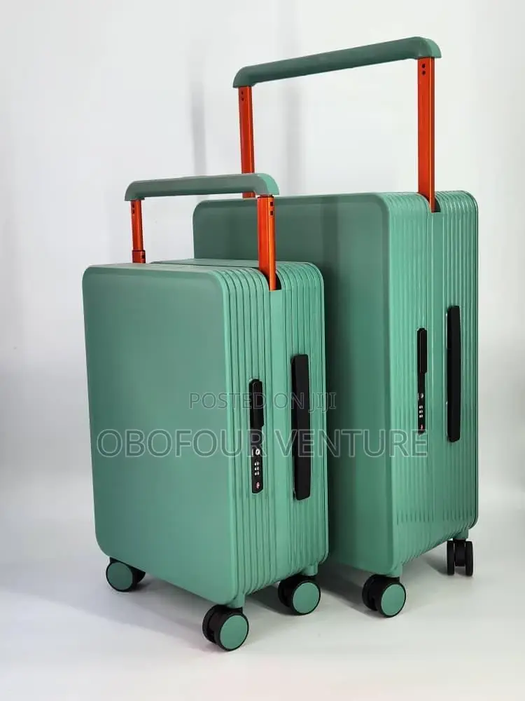 Engel- GREEN Zipless Luxury Designer Luggage 2 In1 Set GREEN