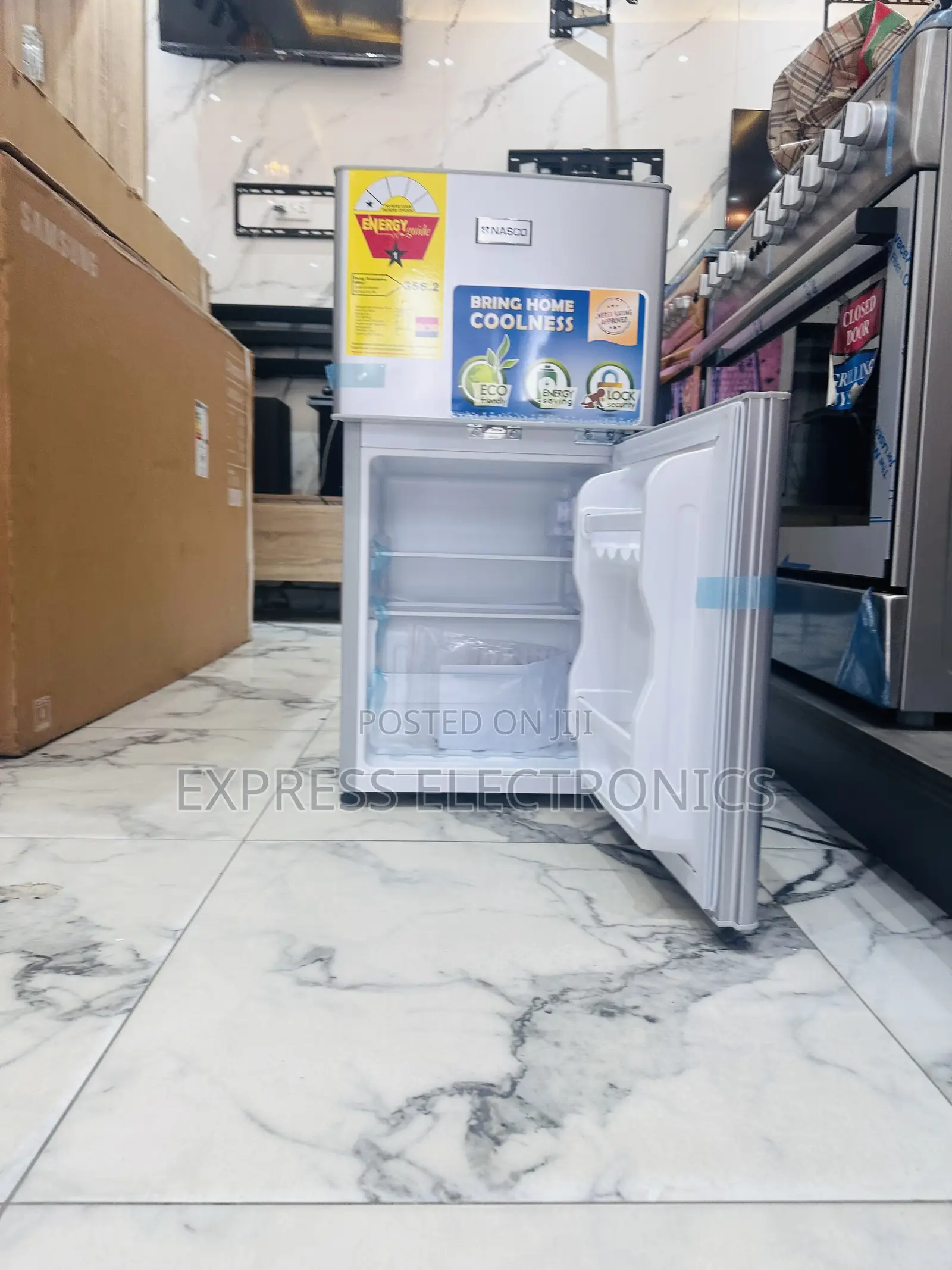 Shop From Us Nasco Double Door Table Top Fridge 120