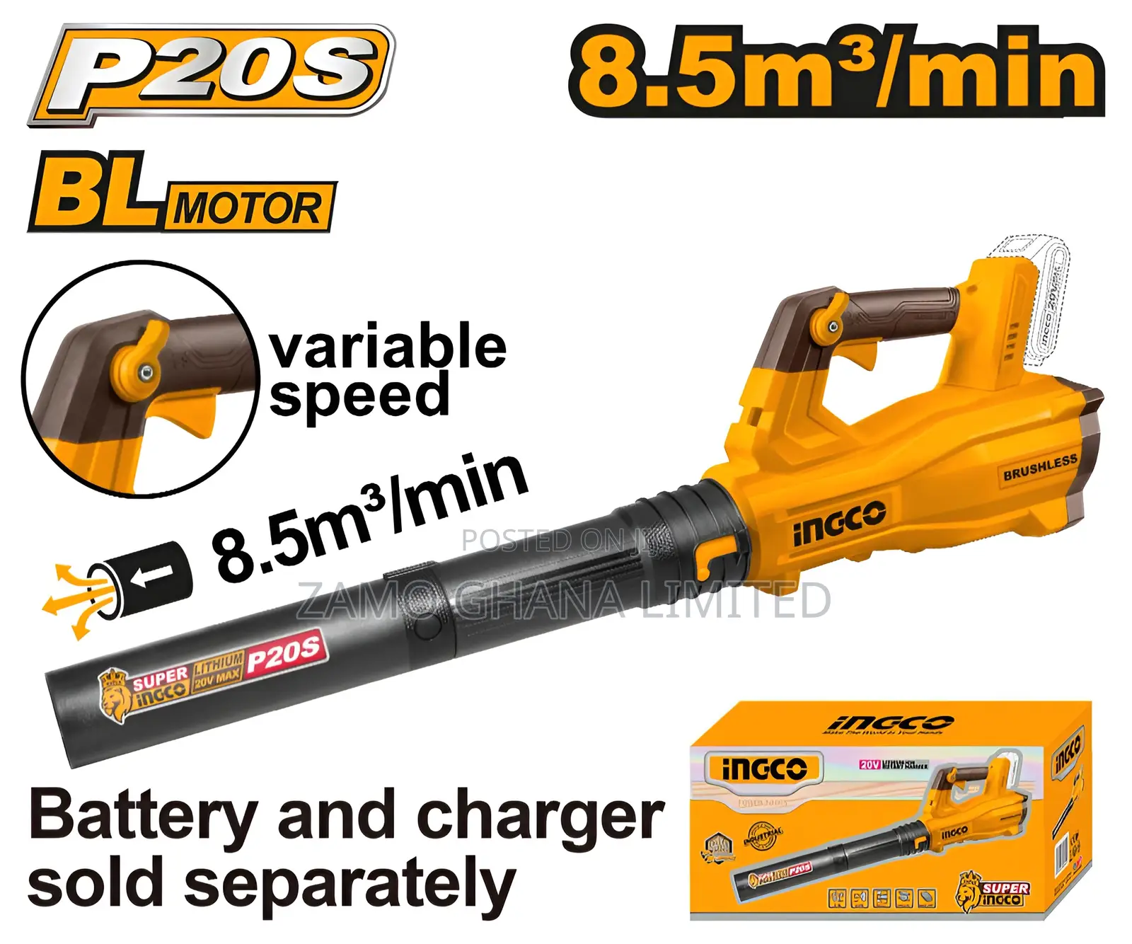 Cordless Air Blower 20v - Cabli20428