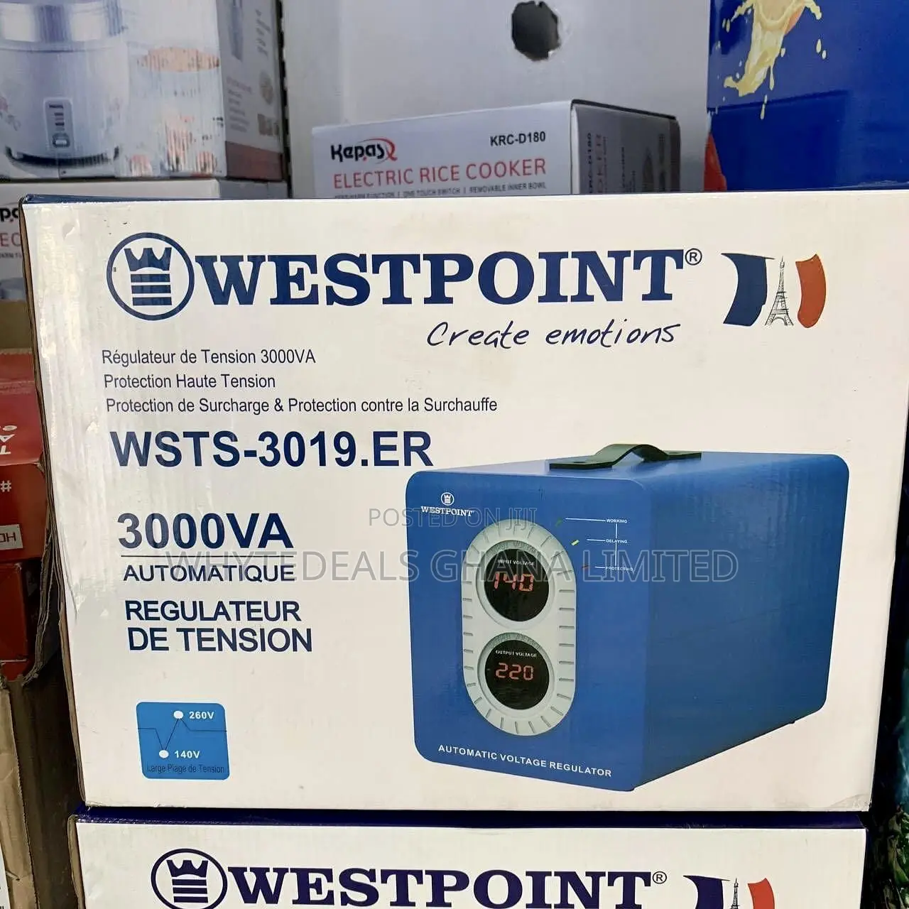 Westpoint 3000watts Digital Voltage Stabilizer/Regulator