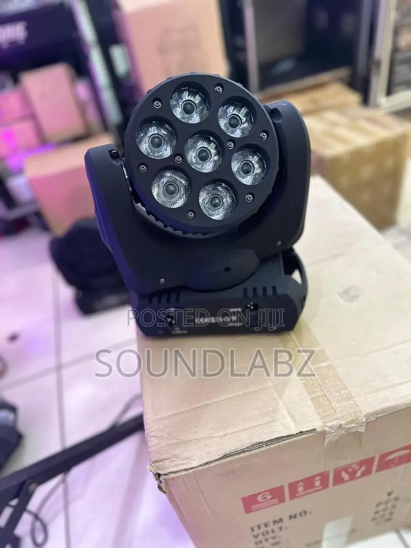 7x12w RGBW LED Moving Head Beam Light (100v-240v 90W )