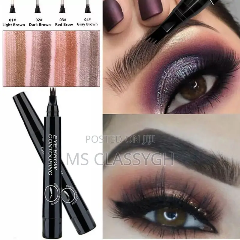 Eyebrow Pencil Tattoo Eyebrow Waterproof Liquid Black Makeup