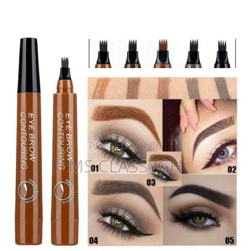 Eyebrow Pencil Tattoo Eyebrow Waterproof Liquid Black Makeup