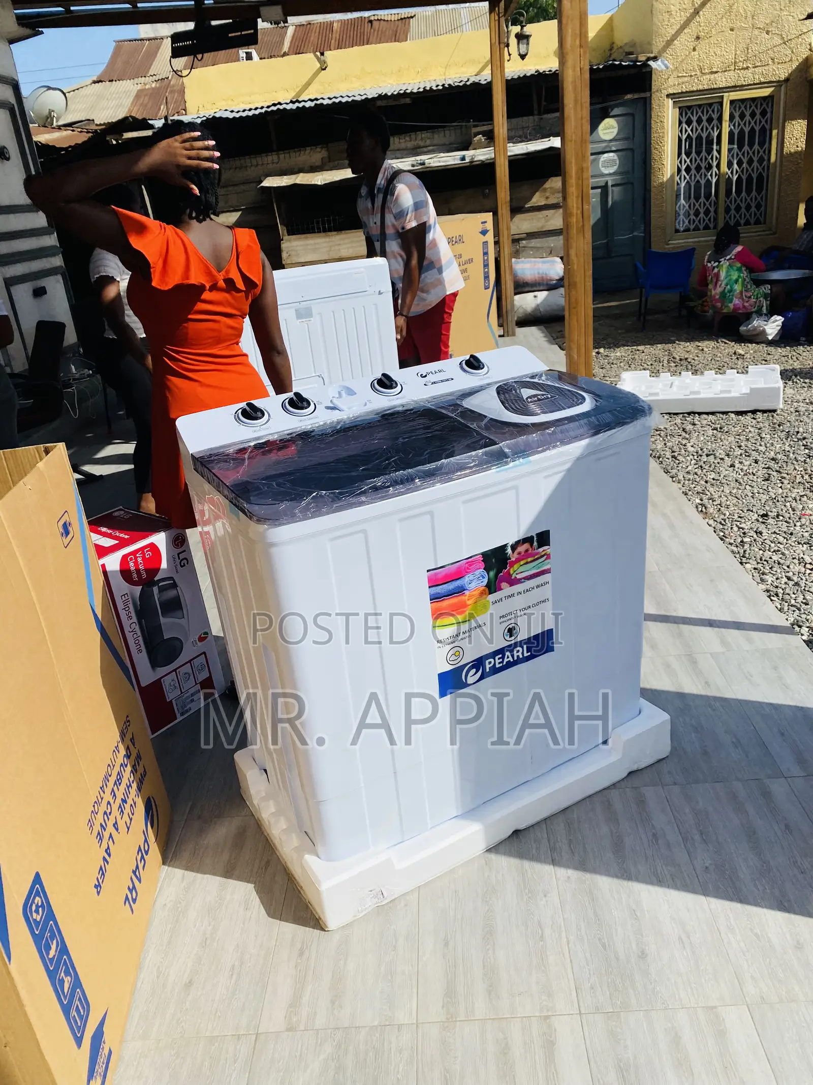 Latest Pearl 15kg Twin Tub Washing Machine + Spin/Dry.