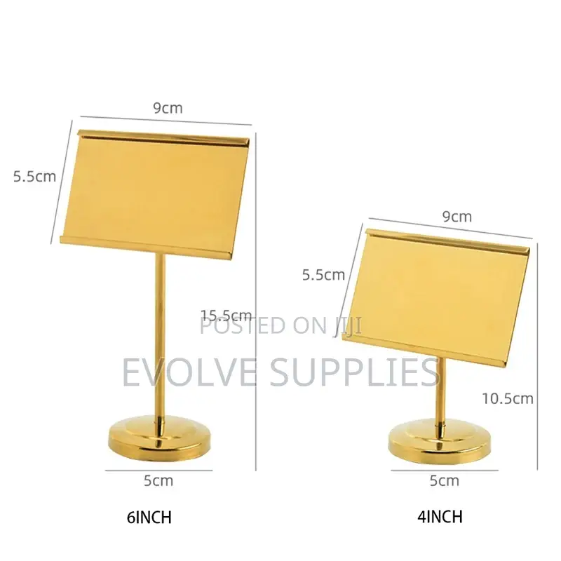 Menu Display Stand