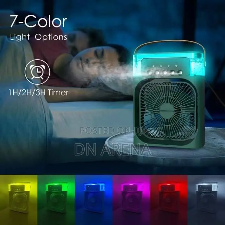 Portable Humidifier Air Cooler Mist Fan Mini Table Fan