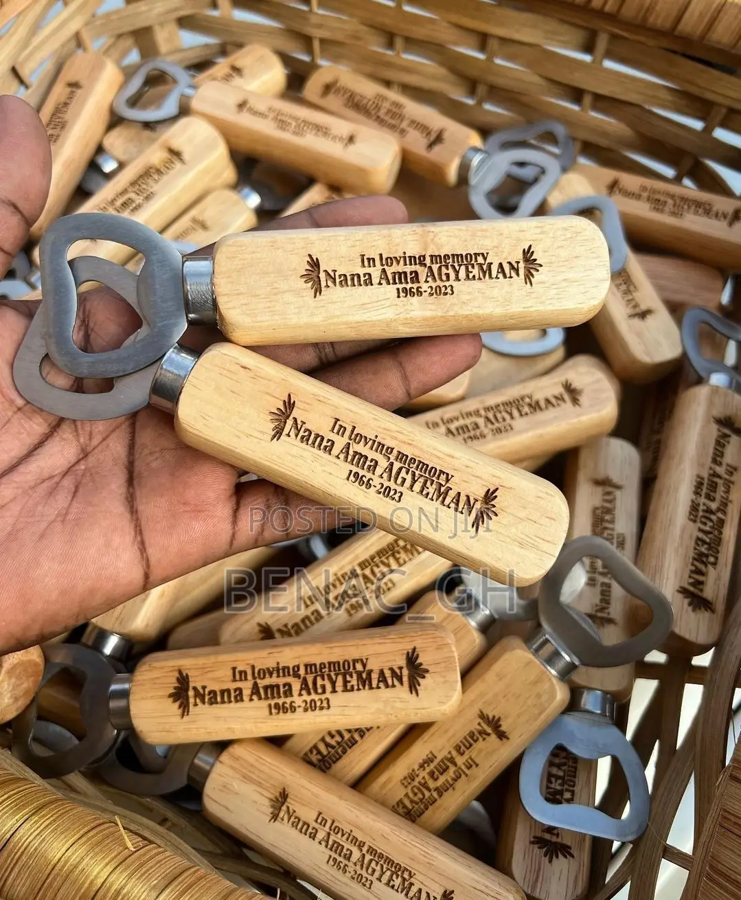 Long Hand Wooden Opener as Souvenir