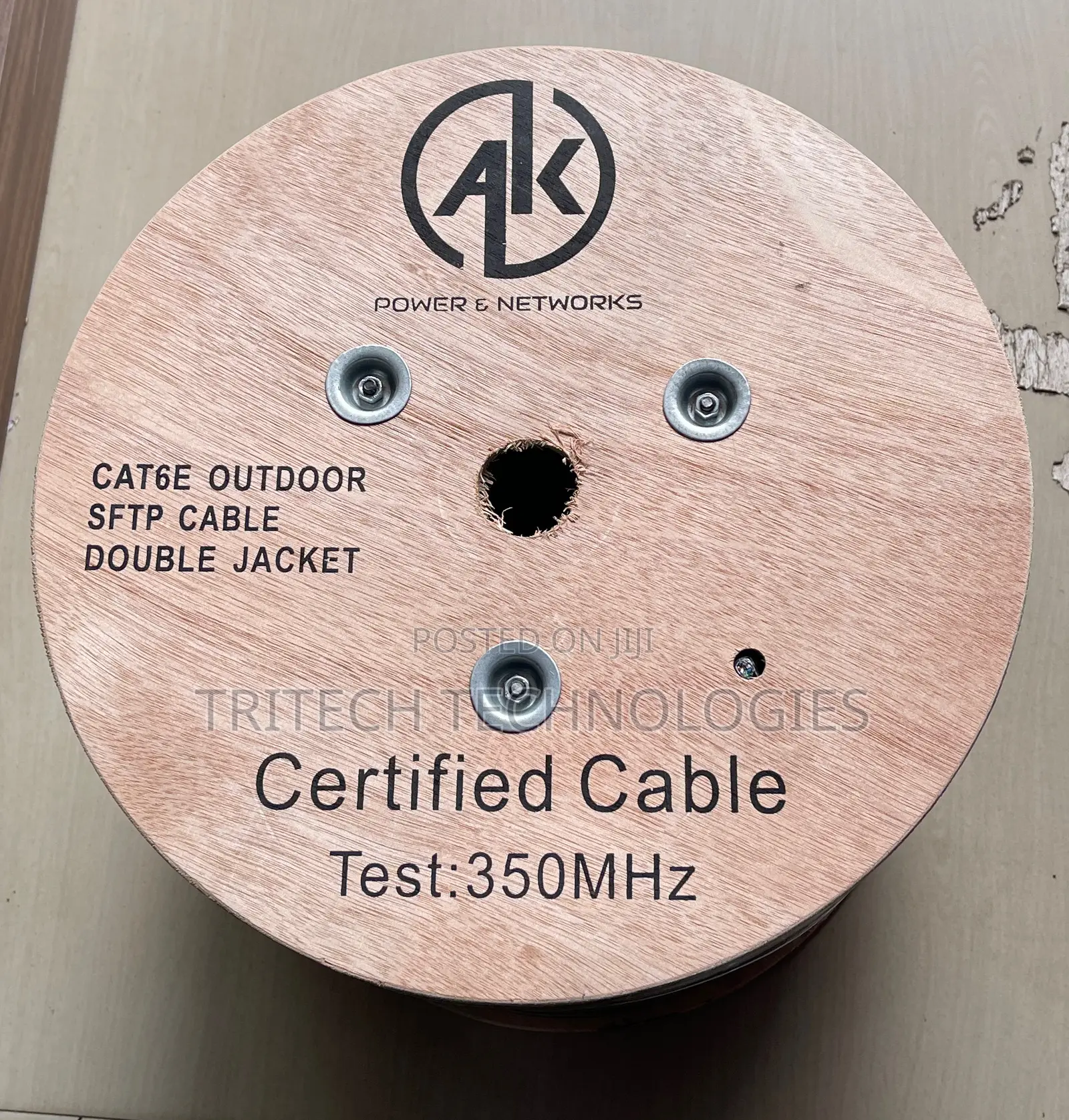 Cat6 Network Cable Outdoor SFTP Double Shielded Cable 305m
