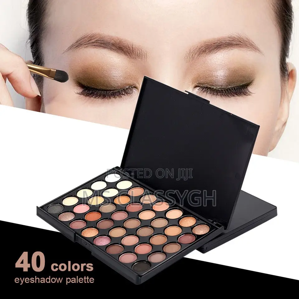 Popfeel 40 Colors Eye Shadow Palette Shimmer Matte Caramel S