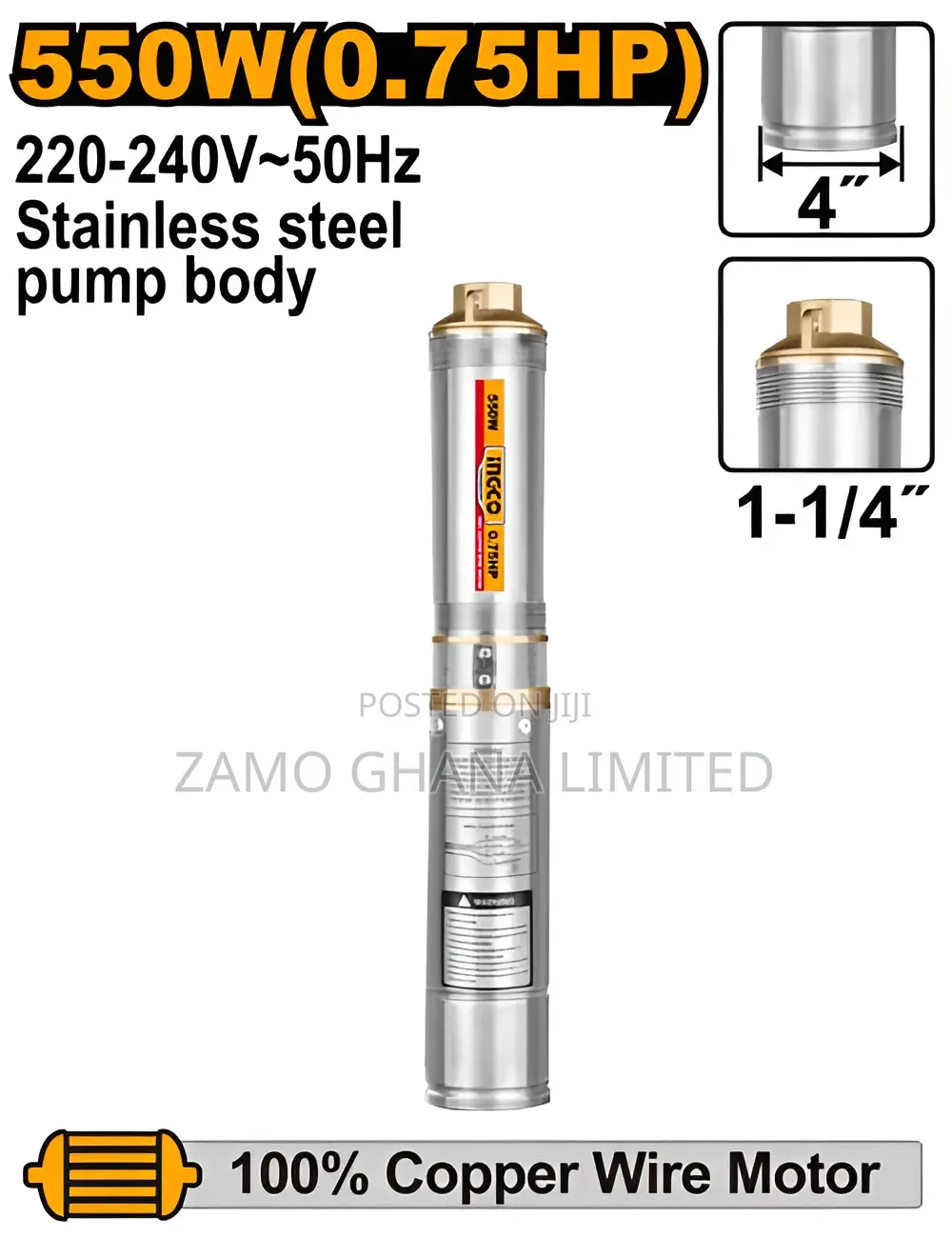 4" Deep Well Pump # Dwp5501