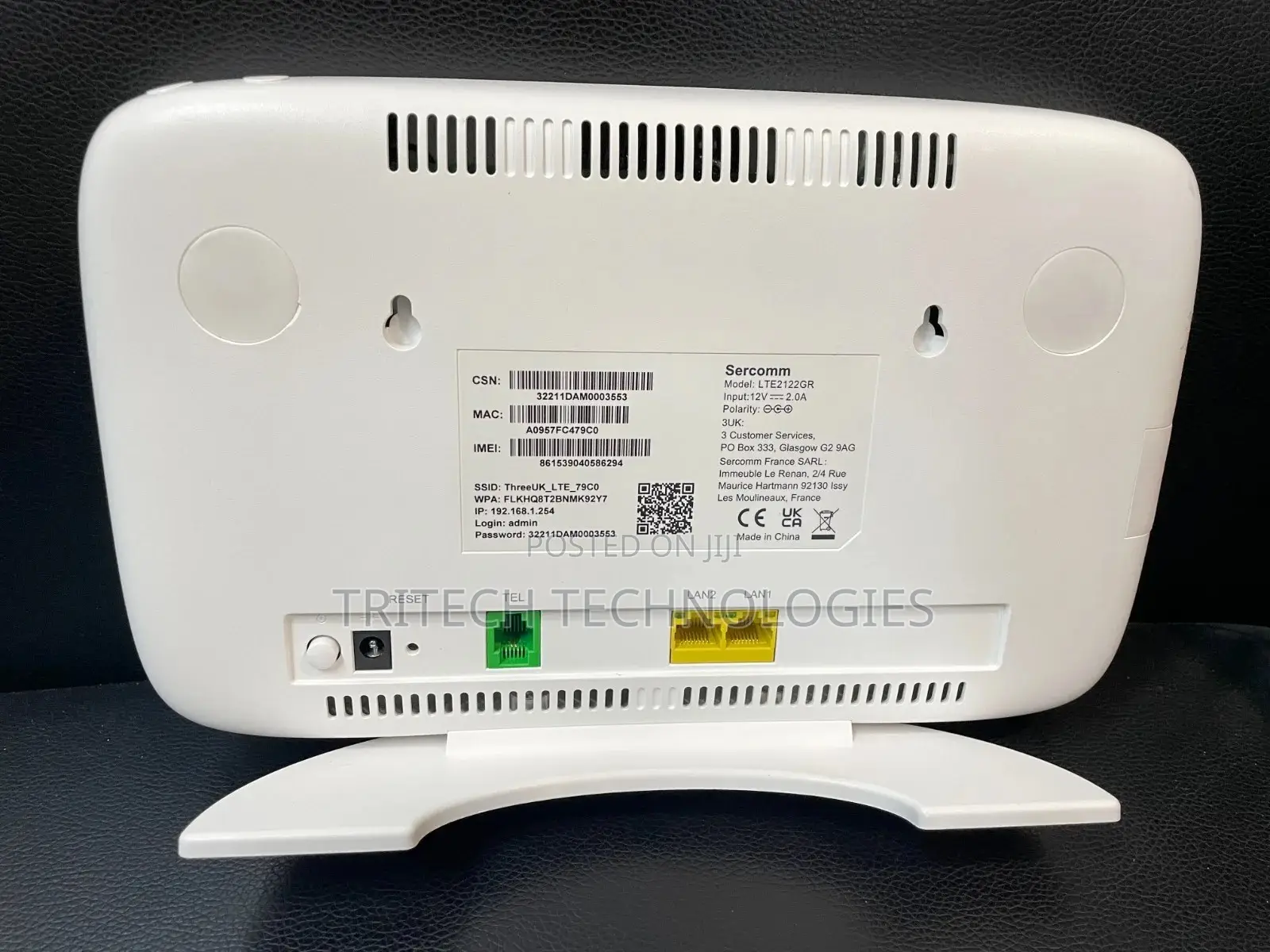 Sercomm 4G Home Broadband AC1200 Router, AC1200 4G Router