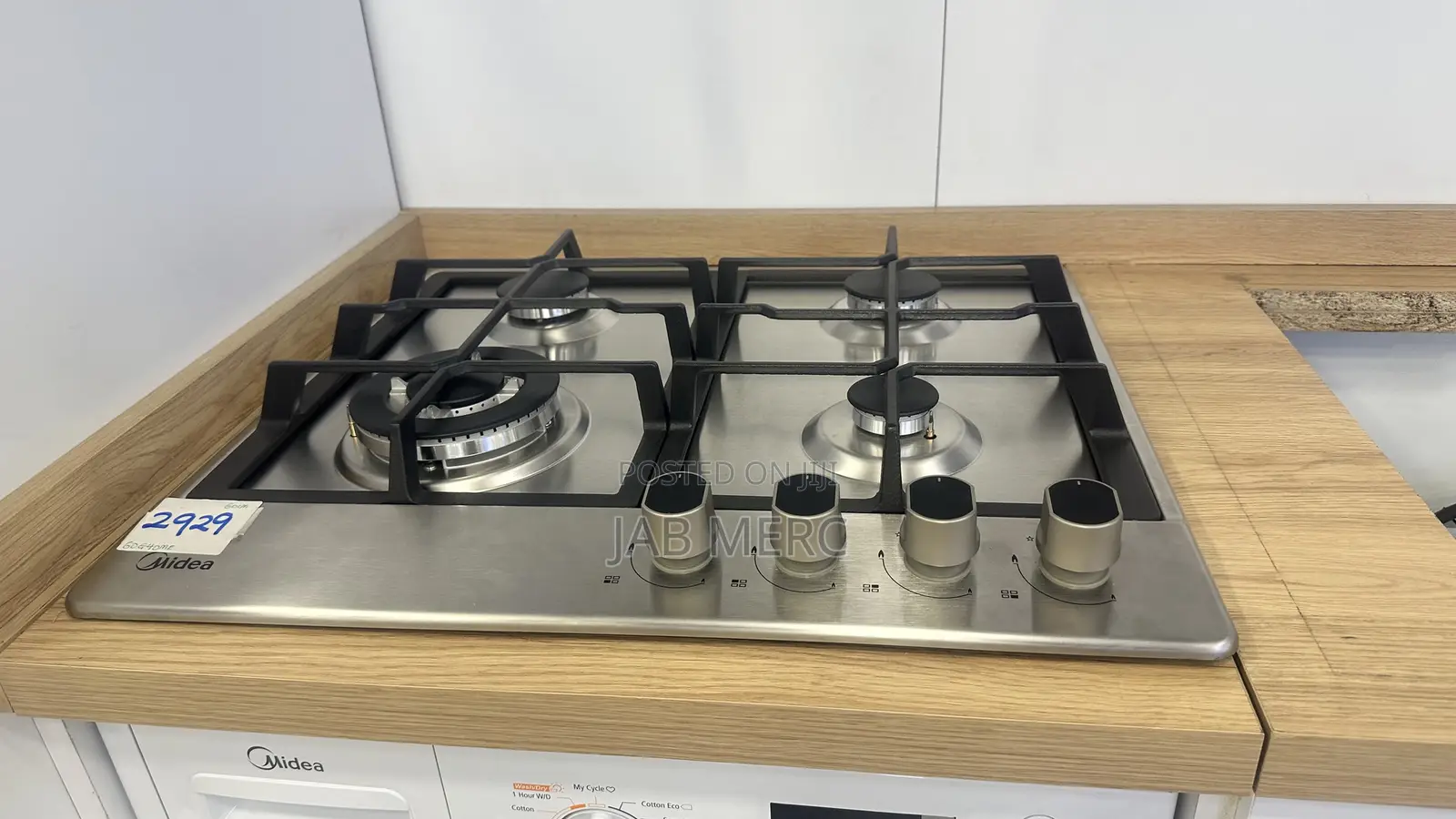 Price Cut Midea 4 Burner Gas Hob Stainless Steel Cooker